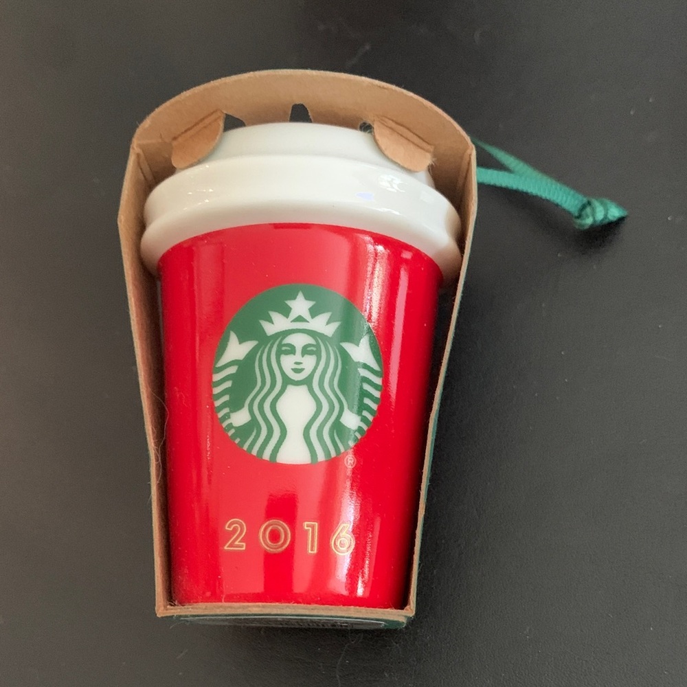 Starbucks 2016 Red Cup Festive Ornament